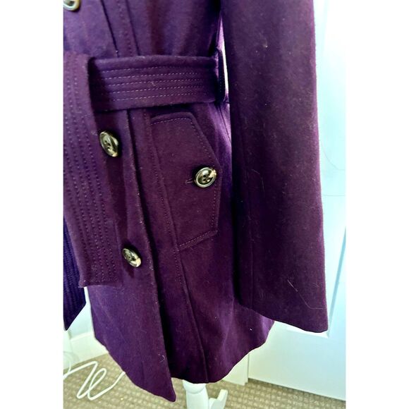 Nine West Winter Size 2 Woman Wool Blend Coat in Plum - Picture 6 of 7